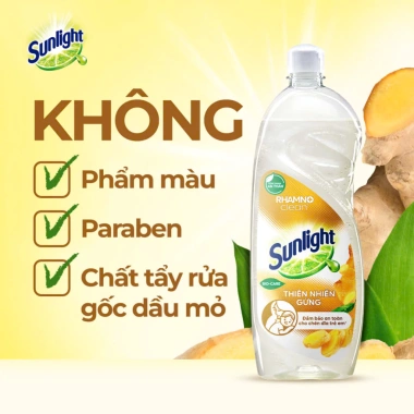 Nước Rửa Chén Sunlight Thiên Nhiên Gừng Gốc Thực Vật 3.5kg An Toàn Cho Bé 139.000 4 Nước Rửa Chén Sunlight Thiên Nhiên Gừng Gốc Thực Vật 3.5kg An Toàn Cho Bé 139.000 4