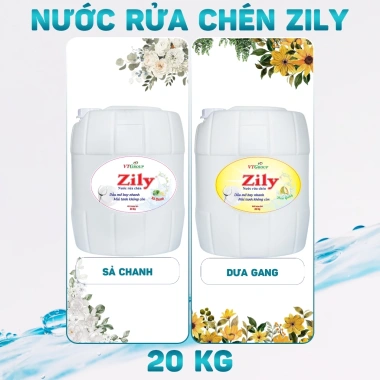 Nước Rửa Chén Zily 20Kg - Giảm Giá, Tặng 2 Dây Xả Vải (10 Gói/Dây) 6