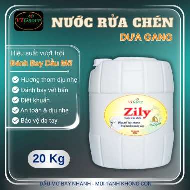 Nước Rửa Chén Zily 20Kg - Giảm Giá, Tặng 2 Dây Xả Vải (10 Gói/Dây) 9