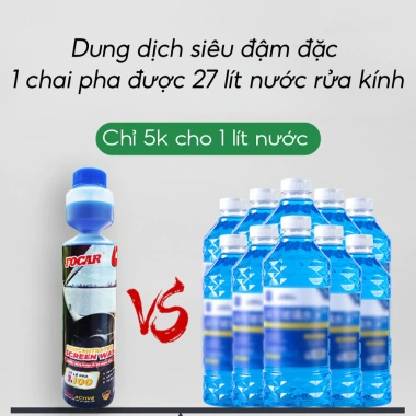 Nước rửa kính ô tô Focar đậm đặc, làm sạch sâu, chống xương mù, bám nước – Giá 169.000₫ 7