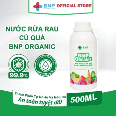 Nước rửa rau củ quả BNP Organic - Giá 109k, làm sạch an toàn, không chất bảo quản