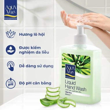 Nước rửa tay AquaVera 500ml hương lô hội – Dưỡng da, mềm mịn, không khô, chỉ 67.080đ 2