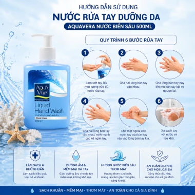Nước rửa tay AquaVera 500ml hương lô hội – Dưỡng da, mềm mịn, không khô, chỉ 67.080đ 4