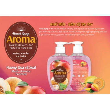 Nước Rửa Tay AROMA 500g - Diệt khuẩn 99%, giữ ẩm, Giá chỉ 59.000₫