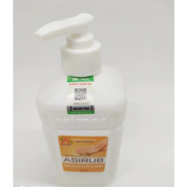 Nước rửa tay Asirub 500ml - Hàng chính hãng công ty, 65.000₫, kháng khuẩn 3