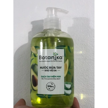 Nước Rửa Tay Botanika Bảo Vệ Da Tay 500g - Chiết Xuất Bơ, Trà Xanh, Nha Đam, 63.000 VND 2 Nước Rửa Tay Botanika Bảo Vệ Da Tay 500g - Chiết Xuất Bơ, Trà Xanh, Nha Đam, 63.000 VND 2