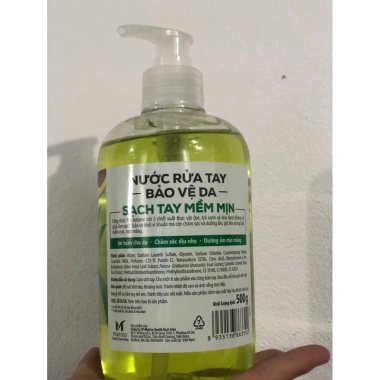 Nước Rửa Tay Botanika Bảo Vệ Da Tay 500g - Chiết Xuất Bơ, Trà Xanh, Nha Đam, 63.000 VND