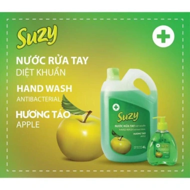 Nước rửa tay DIỆT KHUẨN SUZY 4L - Hữu cơ, Nhật Bản, giá chỉ 182.000 VND 2 Nước rửa tay DIỆT KHUẨN SUZY 4L - Hữu cơ, Nhật Bản, giá chỉ 182.000 VND 2