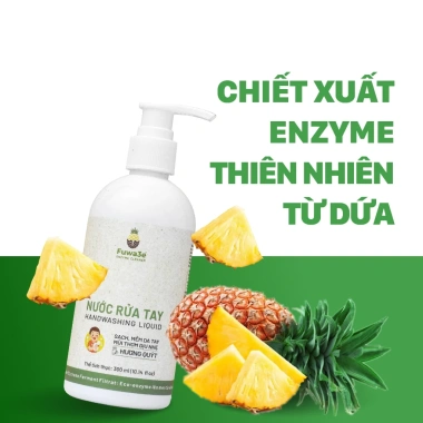 Nước rửa tay Fuwa3e 300ml mùi tinh dầu quýt Enzyme sinh học - Giá ưu đãi 86.000₫ 2