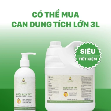 Nước rửa tay Fuwa3e 300ml mùi tinh dầu quýt Enzyme sinh học - Giá ưu đãi 86.000₫ 8