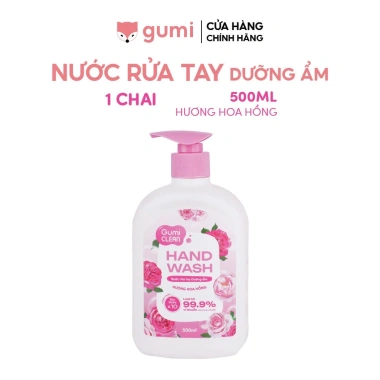 Nước Rửa Tay Gumi 500ml Diệt 99.9% Vi Khuẩn, Bảo Vệ Da, Hỗ Trợ Đề Kháng Tự Nhiên 8