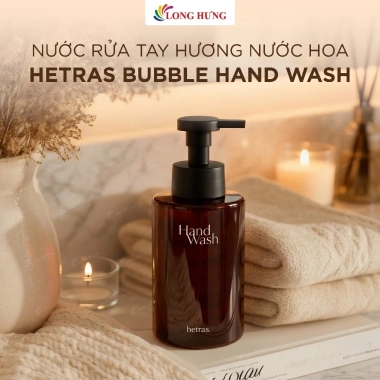 Nước rửa tay Hetras Bubble 515ml hương nước hoa - Sạch nhẹ, thơm lâu, 429.000 VND