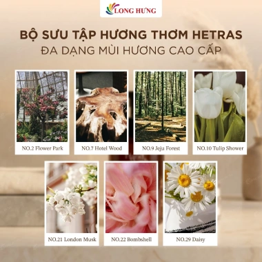 Nước rửa tay Hetras Bubble 515ml hương nước hoa - Sạch nhẹ, thơm lâu, 429.000 VND