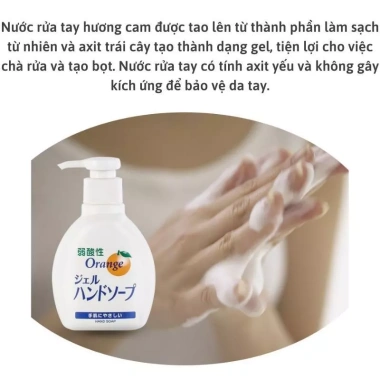 Nước rửa tay hương cam tự nhiên 200ml AD46 nội địa Nhật giá chỉ 70.000đ 5