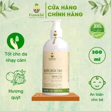 Nước rửa tay hữu cơ FUWA3E enzyme sinh học dứa 300ml/100ml hương quýt - An toàn cho mọi loại da, giảm giá 86k 8 Nước rửa tay hữu cơ FUWA3E enzyme sinh học dứa 300ml/100ml hương quýt - An toàn cho mọi loại da, giảm giá 86k 8