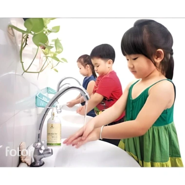 Nước rửa tay hữu cơ Fuwa3e – Sạch khuẩn, mềm da, an toàn bé, tinh dầu quýt 6