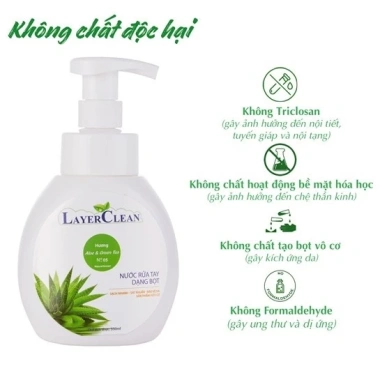 Nước Rửa Tay Hữu Cơ Layer Clean 330ml - Thành phần tự nhiên, không gây khô da, chỉ 41.000đ 5