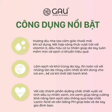 Nước rửa tay hữu cơ thiên nhiên Men GAU Trà Xanh Chanh Bay Mùi Tan, sạch dầu mỡ 500ml – 98.000₫ 5