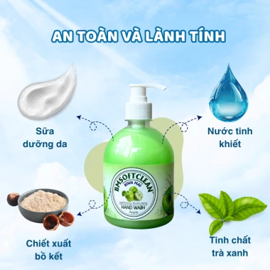 Nước rửa tay kháng khuẩn Bm SoftClean 500ml - Diệt khuẩn 99%, làm sạch nhanh, dưỡng ẩm, chỉ 32.308đ 2 Nước rửa tay kháng khuẩn Bm SoftClean 500ml - Diệt khuẩn 99%, làm sạch nhanh, dưỡng ẩm, chỉ 32.308đ 2