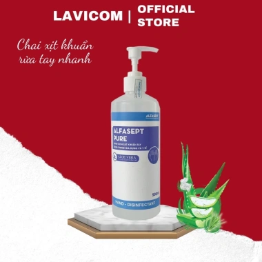 Nước Rửa Tay Khô ALFASEPT Pure Da Nhạy Cảm, Diệt Khuẩn Nhanh 500ml - 66.000đ 2