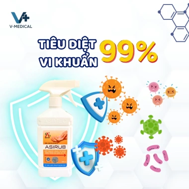 Nước rửa tay khô ASIRUB 500ml - Sát khuẩn, ngăn vi khuẩn, dưỡng ẩm chỉ 44.000 VND 3