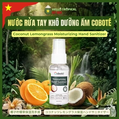 Nước Rửa Tay Khô Dưỡng ẩm COBOTÉ Chiết xuất Dừa + Tinh Dầu Sả – Chai xịt 100ml, khô nhanh, dưỡng ẩm sâu, giảm 23% 2