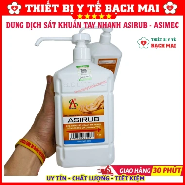Nước Rửa Tay Khô Sát Khuẩn ASIRUB 500ml - Chính Hãng, Giá 77.000đ Giảm Sốc 3