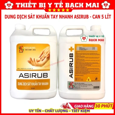 Nước Rửa Tay Khô Sát Khuẩn ASIRUB 5L - Giá 542.000₫, Bảo Vệ Sức Khỏe, Tiết Kiệm Nước Rửa Tay Khô Sát Khuẩn ASIRUB 5L - Giá 542.000₫, Bảo Vệ Sức Khỏe, Tiết Kiệm