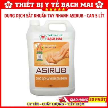 Nước rửa tay khô sát khuẩn ASIRUB 5L - Hàng chính hãng, giá ưu đãi 548.000 VND 2