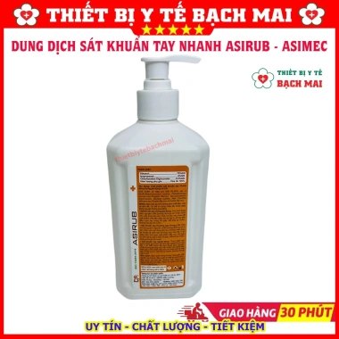 Nước Rửa Tay Khô Tiệt Trùng ASIRUB 500ml - Dung Dịch Sát Khuẩn Tay Nhanh, Giá Ưu Đãi 73.000đ Chính Hãng