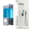 Nước rửa tay không đục lỗ - Treo tường không dấu vết, hộp xà phòng trong suốt - 85.799 VND