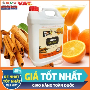 Nước rửa tay Khử mùi Diệt khuẩn 5L Mr.Fresh Hương Cam Quế - Thảo mộc thơm, chỉ 194.000₫ 3