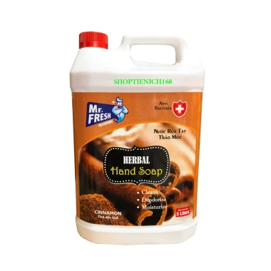 Nước rửa tay khử mùi Premium Hand Soap Mr Fresh 5L Hương Quế - Giá ưu đãi 196.000₫