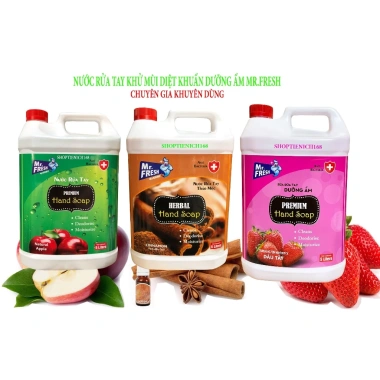 Nước rửa tay khử mùi Premium Hand Soap Mr Fresh 5L hương quế giảm giá 209.000đ sạch sạch thơm mát 7