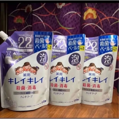 Nước rửa tay Kirei Kirei Lion Nhật Bản 450/475ml - Sạch khuẩn, dịu da, hương thơm nhẹ, giá 140k 9