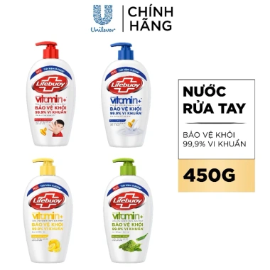 Nước rửa tay Lifebuoy 500g diệt 99.9% vi khuẩn, bảo vệ da, chỉ 70.000 đồng (giá gốc 86.800) 2 Nước rửa tay Lifebuoy 500g diệt 99.9% vi khuẩn, bảo vệ da, chỉ 70.000 đồng (giá gốc 86.800) 2