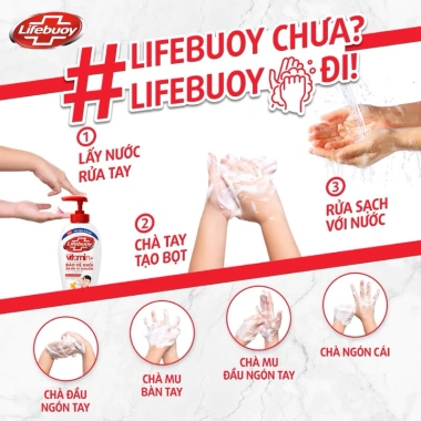 Nước rửa tay Lifebuoy 500g diệt 99.9% vi khuẩn, bảo vệ da, chỉ 70.000 đồng (giá gốc 86.800) 3 Nước rửa tay Lifebuoy 500g diệt 99.9% vi khuẩn, bảo vệ da, chỉ 70.000 đồng (giá gốc 86.800) 3
