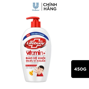 Nước rửa tay Lifebuoy 500g diệt 99.9% vi khuẩn, bảo vệ da, chỉ 70.000 đồng (giá gốc 86.800)
