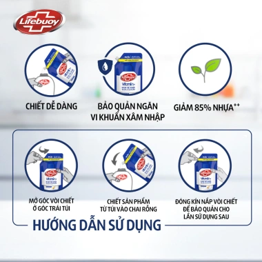 Nước Rửa Tay Lifebuoy Vitamin+ 1KG - Bảo Vệ 99.9% Vi Khuẩn, Giá Ưu Đãi 172.000₫