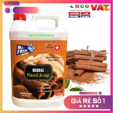 Nước Rửa Tay Mr Fresh 5L Hương Quế - Thơm Dịt, Khử Khuẩn, Da Mềm Mại Giá 209k 3