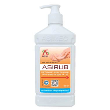 Nước rửa tay sát khuẩn nhanh Asirub 100/500ml - Giá 30.000đ, dùng cho gia dụng & y tế 2
