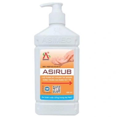 Nước rửa tay sát khuẩn nhanh Asirub 100/500ml - Giá 30.000đ, dùng cho gia dụng & y tế 8