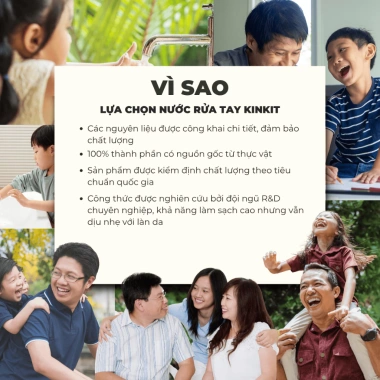 Nước Rửa Tay Trà Thảo Mộc KinKít 310ml - Diệt Khuẩn, Dưỡng Ẩm, An Toàn Cho Bé, Mua 2 Tặng 1 8