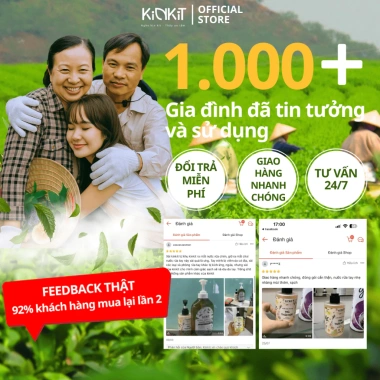 Nước Rửa Tay Trà Thảo Mộc KinKít 310ml - Diệt Khuẩn, Dưỡng Ẩm, An Toàn Cho Bé, Mua 2 Tặng 1 9