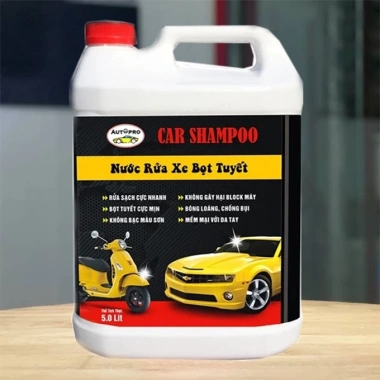 Nước Rửa Xe Bọt Tuyết 3-5L One Touch Clean - Công Nghệ Châu Âu, Dùng cho Ô tô & Xe máy 10