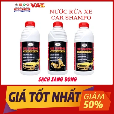 Nước rửa xe bọt tuyết Siêu Sạch Car Shampoo 1.5L – Giá chỉ 65.000đ, tẩy sạch bám bẩn, bảo vệ lớp sơn