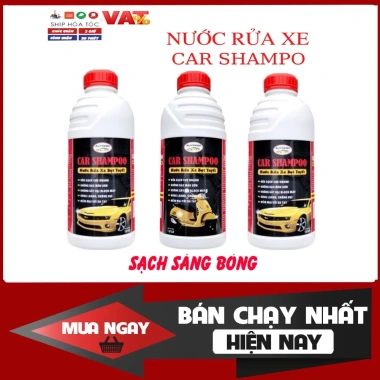 Nước rửa xe bọt tuyết Siêu Sạch Car Shampoo 1.5L – Giá chỉ 65.000đ, tẩy sạch bám bẩn, bảo vệ lớp sơn