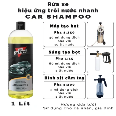 Nước Rửa Xe Dr.Active 1L Siêu Đậm Đặc Không Chạm Tạo Bóng Nhập Khẩu Nga 138k 8