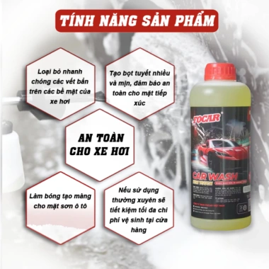 Nước rửa xe không chạm Focar – Sạch nhanh, an toàn sơn, tiết kiệm thời gian, giá 129.000₫ 4