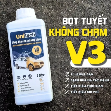Nước rửa xe không chạm UNITECH V3 1 lít - Bọt tuyết sạch, tiết kiệm, chỉ 71.500đ 2